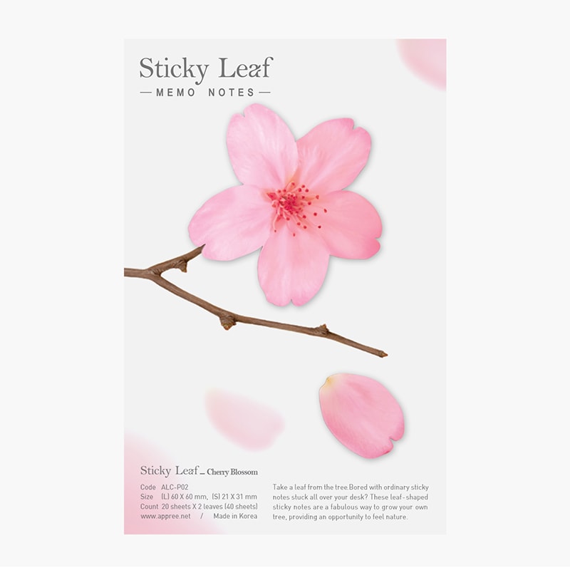 Appree | Cherry Blossom Sticky Notes M