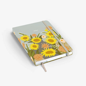 Mossery | Cuaderno Threadbound A5 Sunflowers (Liso)