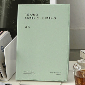 Iconic | Agenda The Planner L 2024 Cream Mint (Mensual)