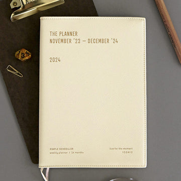 Planner agenda à anneaux - Noir - 19 x 23,5 cm - Carnet planner - Creavea