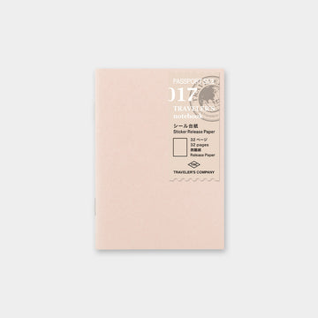 Traveler's Company | Recambio Passport 017 Sticker Release Paper