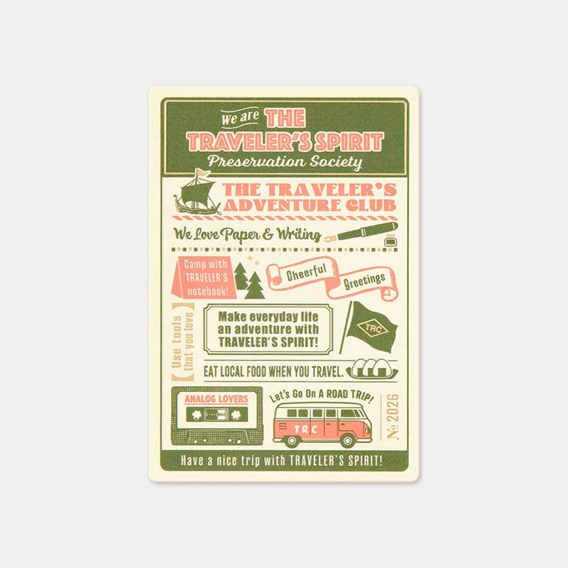 Traveler's Company | Plantilla de Escritura Traveler's Notebook Passport 2026