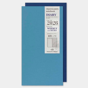 Traveler's Company | Recambio Agenda Traveler's Notebook Regular Semanal + Memo 2026 (Semanal)