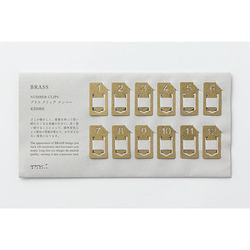 Traveler's Company | Clips Numerados Brass