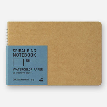 Traveler's Company | Cuaderno Con Espiral B6 PAPEL ACUARELA