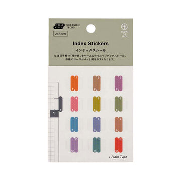 Hobonichi | Pegatinas Marcapáginas Index TSUKI no IRO