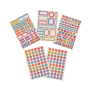 Hobonichi | Set de Pegatinas TSUKI no IRO Schedule