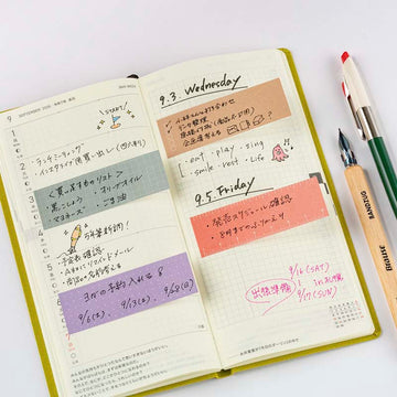 Hobonichi | Notas Adhesivas TSUKI no IRO Guide
