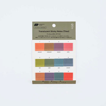 Hobonichi | Set de Notas Adhesivas Tiles TSUKI no IRO Translucent