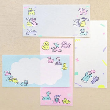 Cozyca | Bloc de Notas Horizontal Tadashi Nishiwaki Relaxing With The Dog