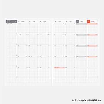 Hobonichi | Agenda Hobonichi Techo A6 ONE PIECE (Japonés) 2027