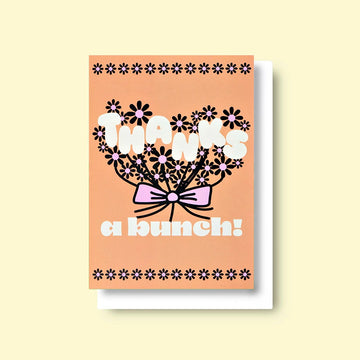 Good Thanks Paper | Tarjeta de Felicitación Thanks A Bunch Flowers