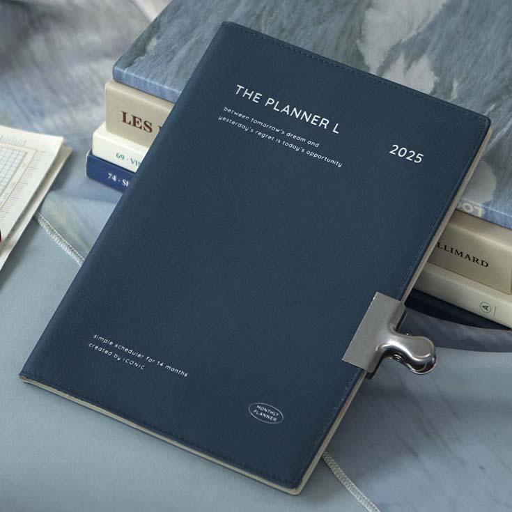 Iconic | Agenda The Planner L 2025 Steel Blue (Mensual)