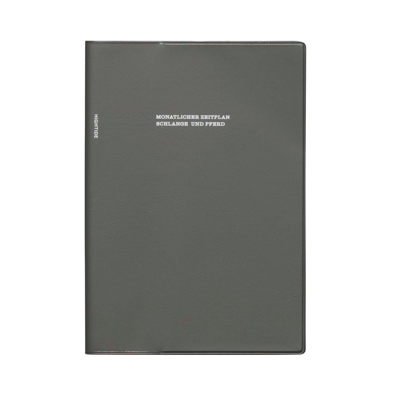 Hightide | Agenda Tierkreis B6 2026 Charcoal Gray (Mensual)