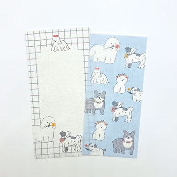 Furukawashiko | Set de Carta Vertical Today's White Dog