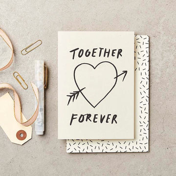 Katie Leamon | Tarjeta de Felicitación Together Forever Love Card