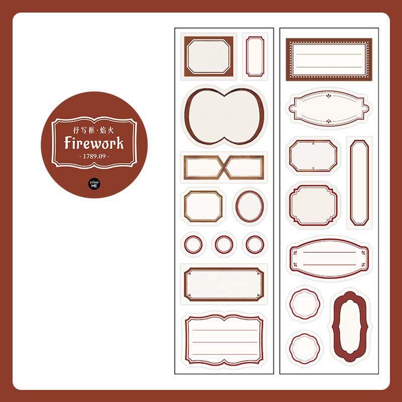 Infeel.me | Pegatinas en Rollo Transcription Frame Firework