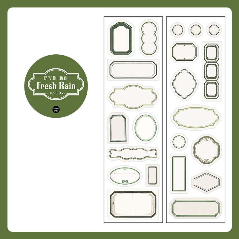 Infeel.me | Pegatinas en Rollo Transcription Frame Fresh Rain