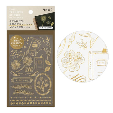 Midori | Pegatinas Transferibles Doradas Happy Motifs For Record