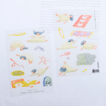 Dodolulu | Pegatinas Transferibles Some Lazy Exercises