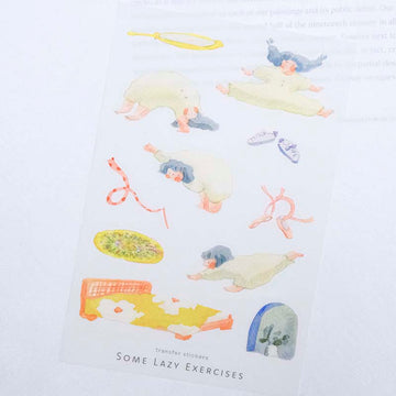 Dodolulu | Pegatinas Transferibles Some Lazy Exercises