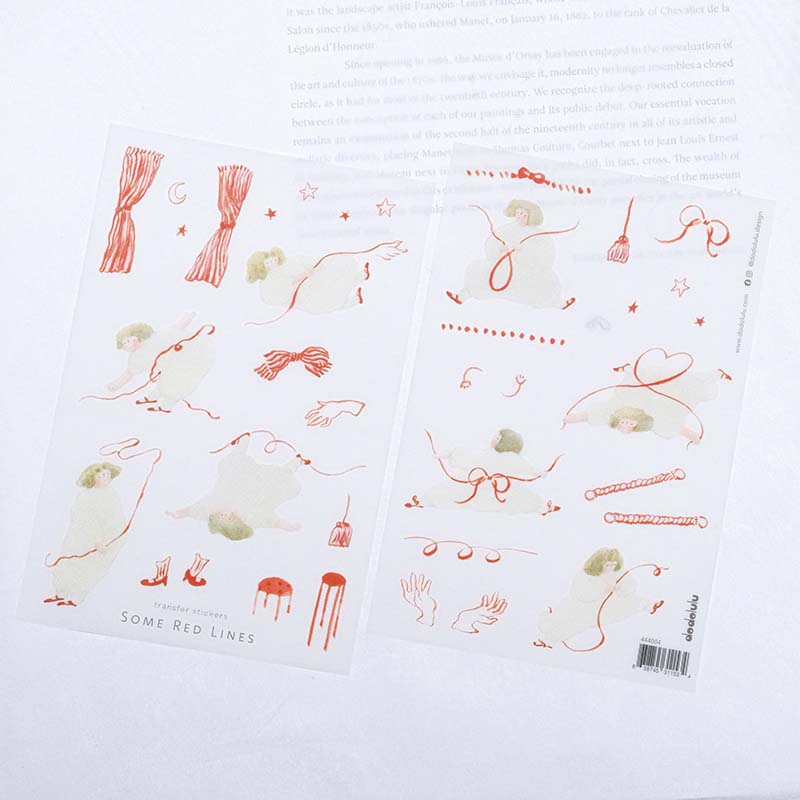 Dodolulu | Pegatinas Transferibles Some Red Lines