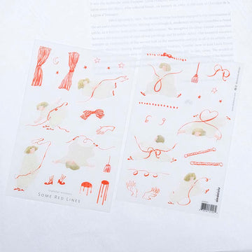 Dodolulu | Pegatinas Transferibles Some Red Lines