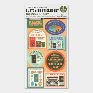 Traveler's Company | Set de Pegatinas Traveler's Notebook 2027