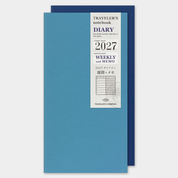 Traveler's Company | Recambio Agenda Traveler's Notebook Regular Semanal + Memo 2027 (Semanal)