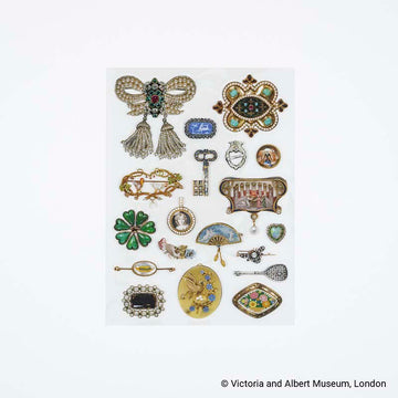 Hobonichi | Pegatinas V&A Series: Almost Actual-Size Jewellery