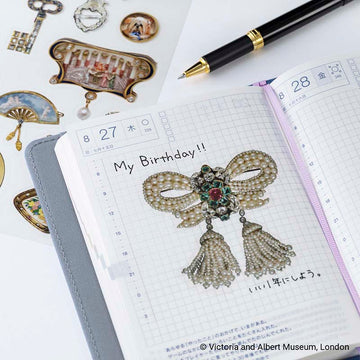Hobonichi | Pegatinas V&A Series: Almost Actual-Size Jewellery