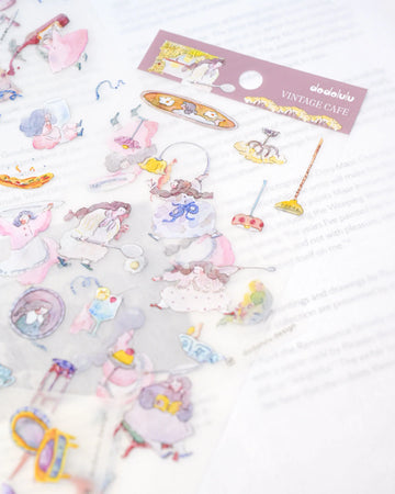 Dodolulu | Pegatinas Matte Vintage Cafe