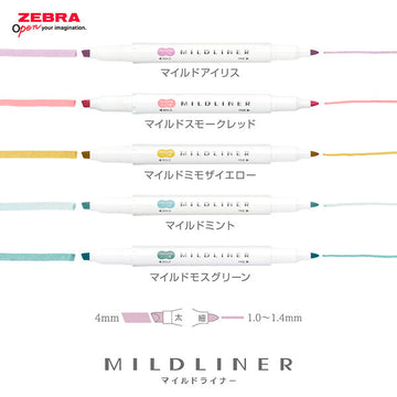 Zebra | Pack de Subrayadores Mildliner Calm