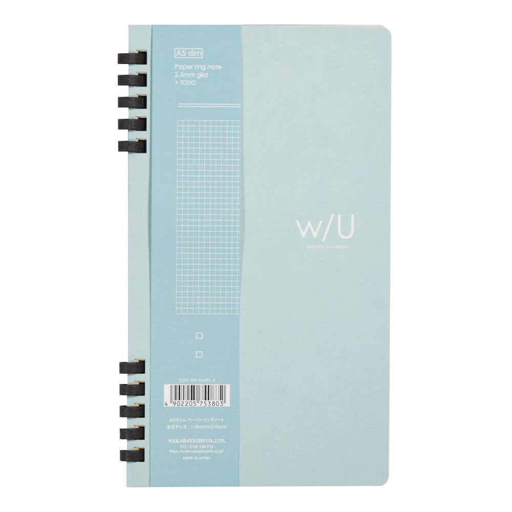 Nakabayashi | Cuaderno W/U A5 Slim Blue