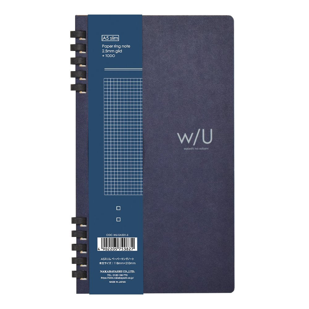 Nakabayashi | Cuaderno W/U A5 Slim Navy