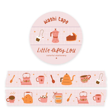 Little Lefty Lou | Warm Drinks Washi Tape