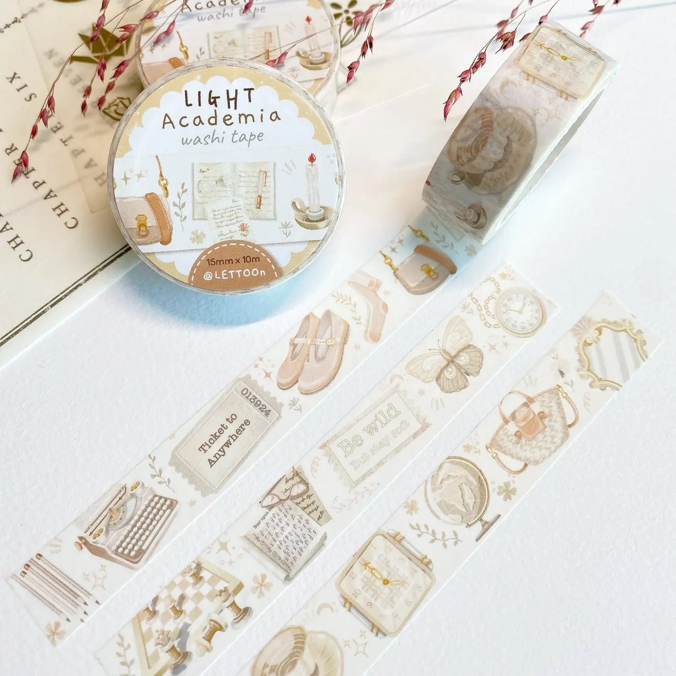 LETTOOn | Light Academia Washi Tape 