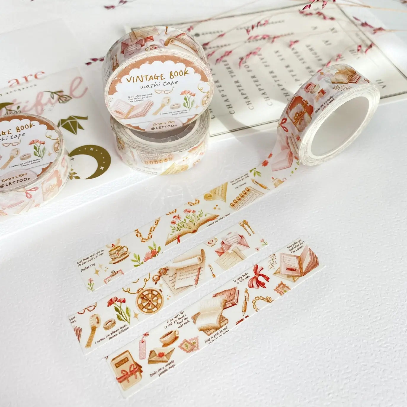 LETTOOn | Vintage Book Washi Tape 