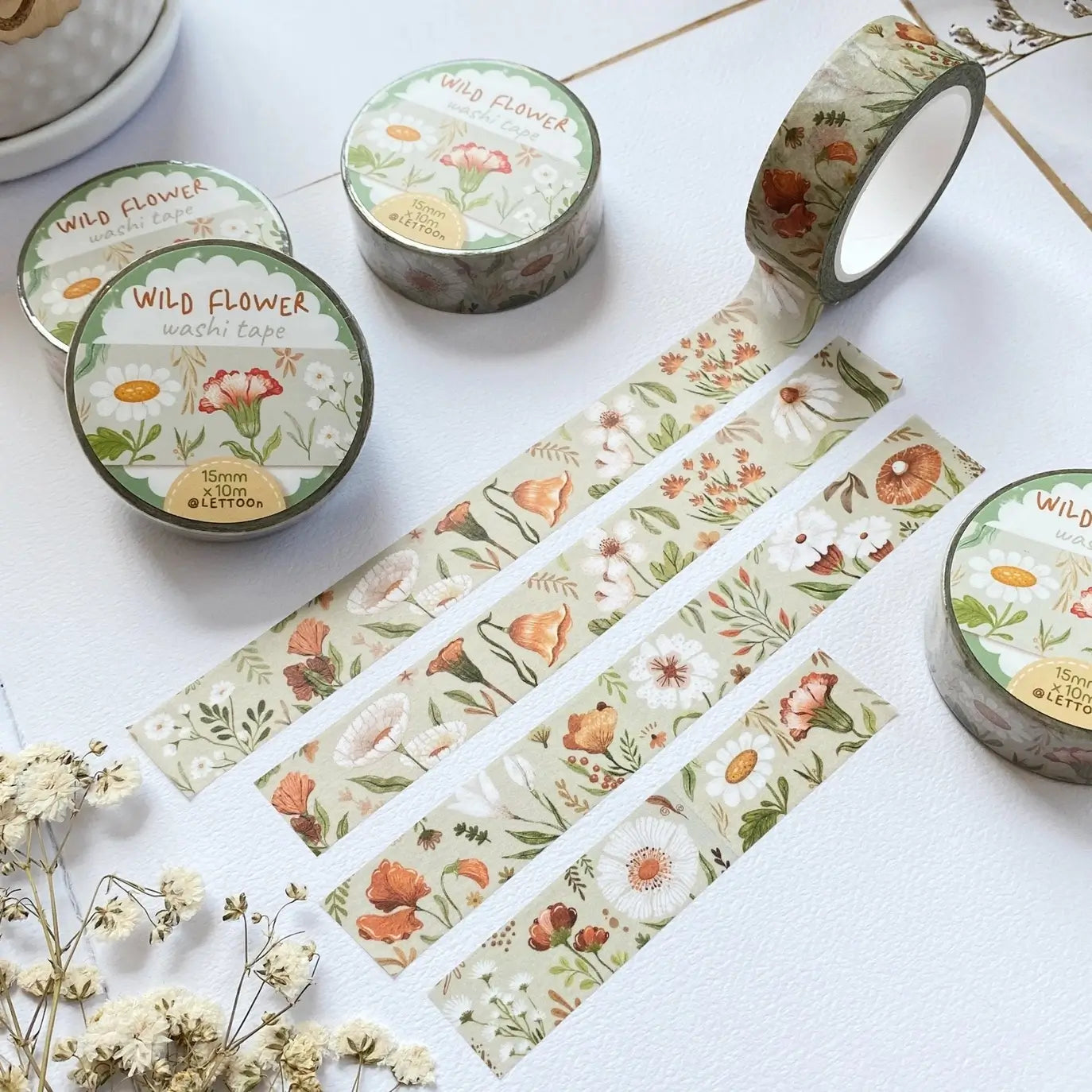 LETTOOn | Wild Flower Washi Tape 