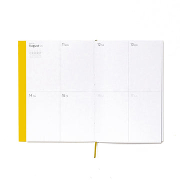 Octagon | Agenda Weekly Planner A5 Yellow 2026-2027 (Semanal)