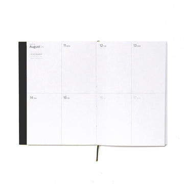 Octagon | Agenda Weekly Planner A5 Black 2026-2027 (Semanal)