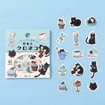 BGM | Pegatinas Welcome Meow Cafe Kuroneko