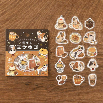 BGM | Pegatinas Welcome Meow Cafe Mikecat