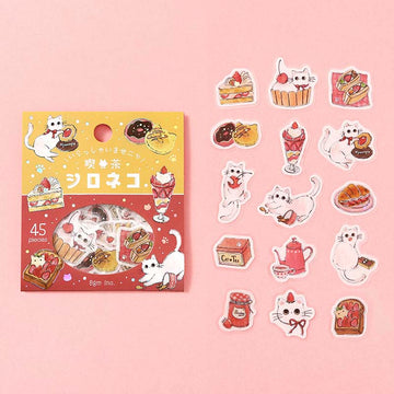 BGM | Pegatinas Welcome Meow Cafe Shironeko