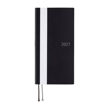 Hobonichi | Agenda Hobonichi Weeks White Line: Black 2027