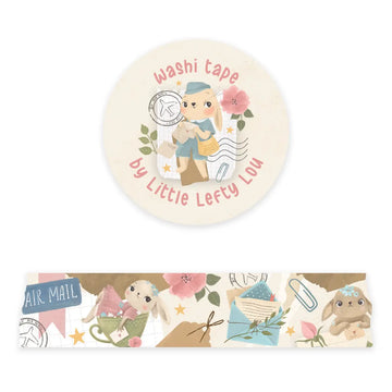 Little Lefty Lou | Wide Bunny Mail Washi Tape