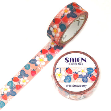 Saien | Wild Strawberry Washi Tape