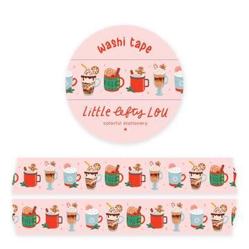 Little Lefty Lou | Winter Drinks Washi Tape