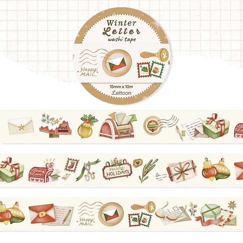 LETTOOn | Winter Letter Washi Tape