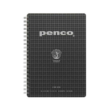 Penco | Cuaderno Wirebound A5 Black (Cuadros)